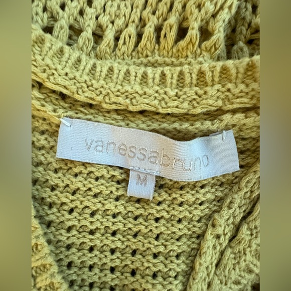 Vanessa Bruno Taki midi crochet dress in yellow - size medium. - Picture 6 of 9